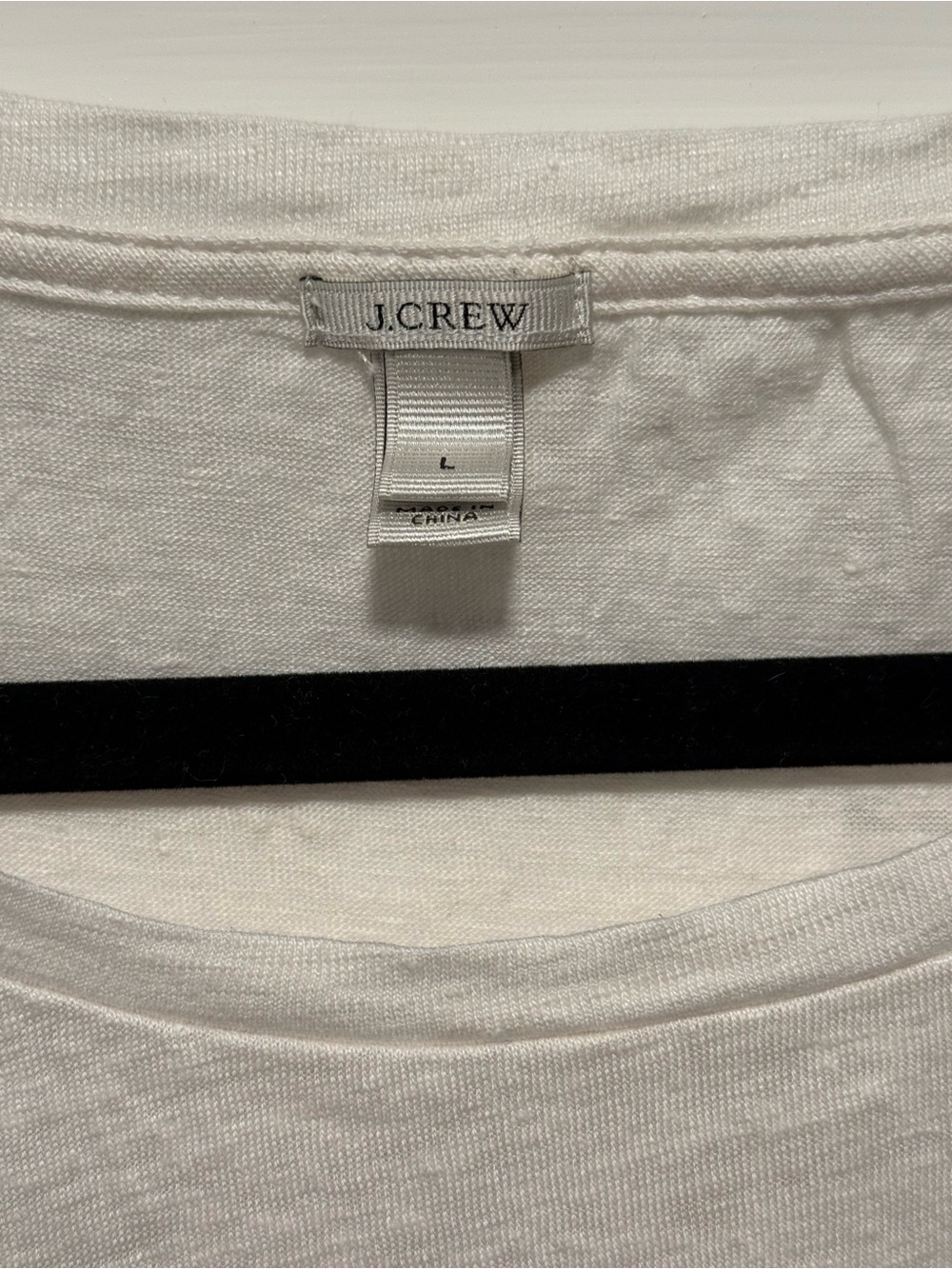J. Crew 100% Linen Graphic Tee - Large - NWOT - Picture 4 of 5